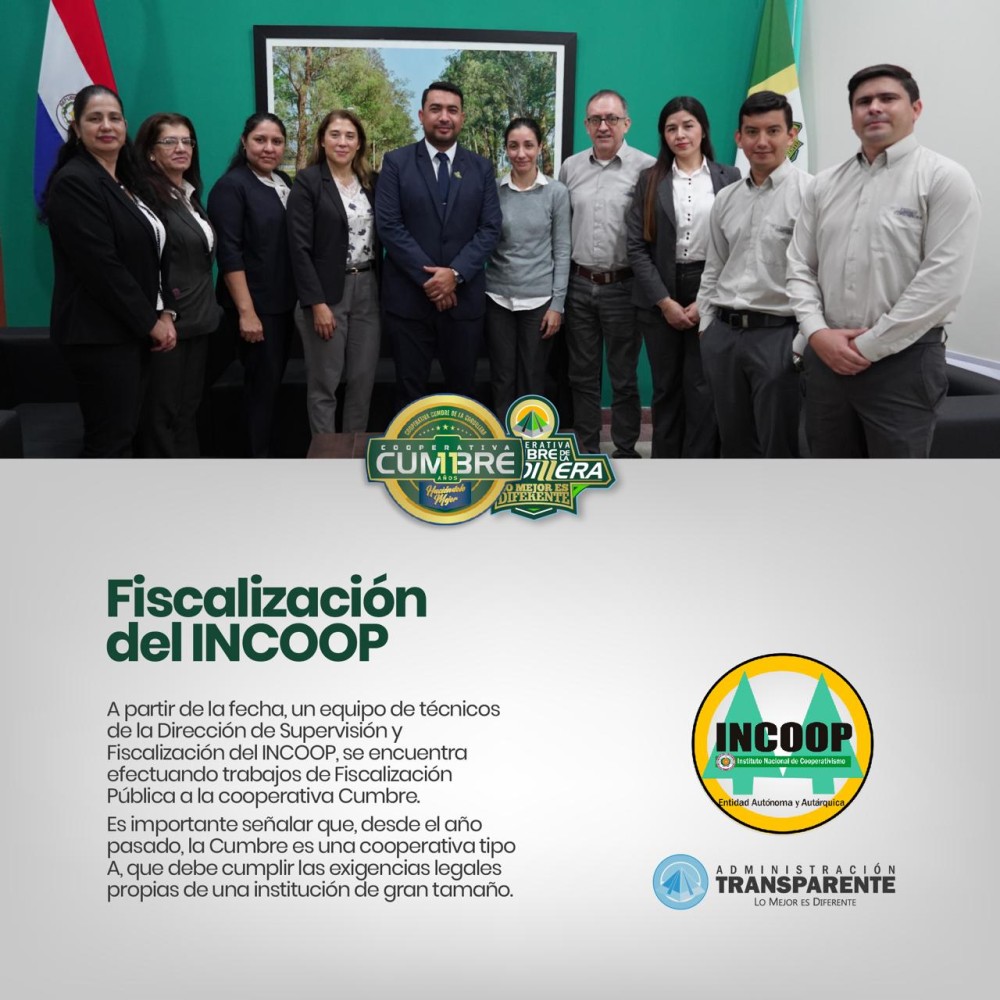 Equipo de técnicos de la Dirección de Supervisión y Fiscalización del INCOOP